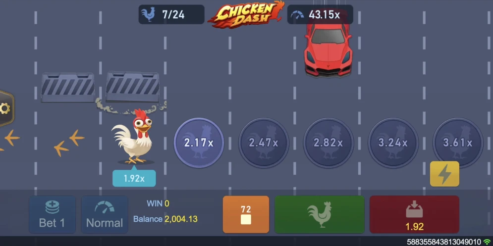 Chicken Dash gameplay